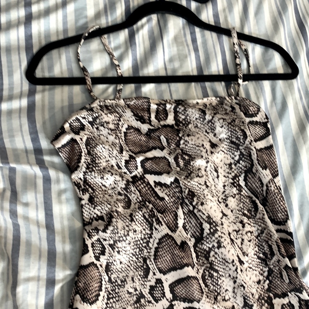 Snake print dress